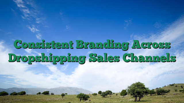 Consistent Branding Across Dropshipping Sales Channels