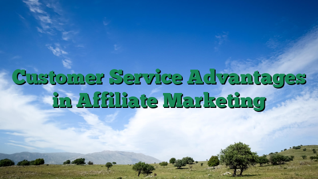 Customer Service Advantages in Affiliate Marketing