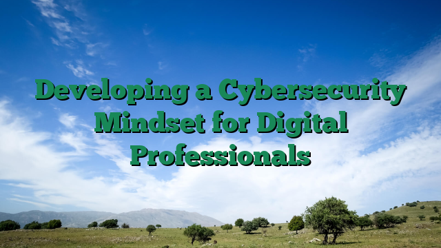 Developing a Cybersecurity Mindset for Digital Professionals