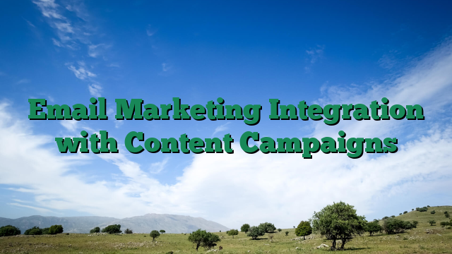 Email Marketing Integration with Content Campaigns