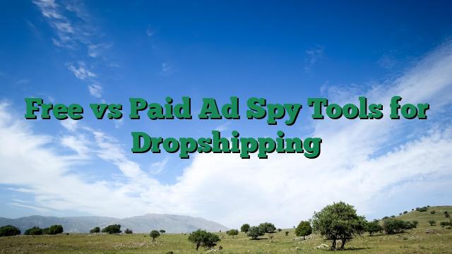 Free vs Paid Ad Spy Tools for Dropshipping