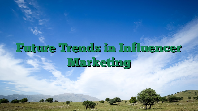 Future Trends in Influencer Marketing
