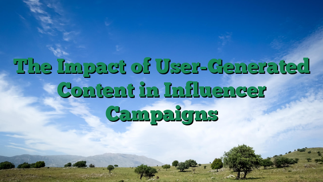 The Impact of User-Generated Content in Influencer Campaigns