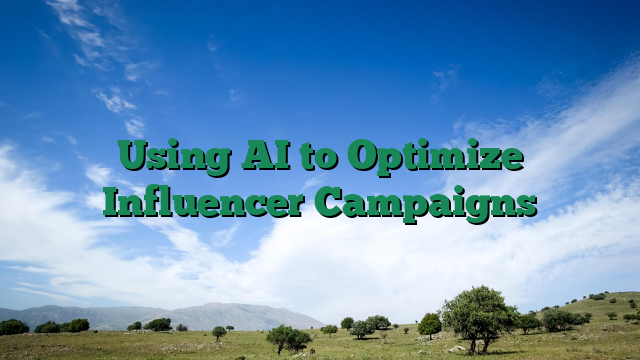 Using AI to Optimize Influencer Campaigns
