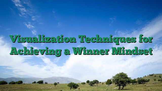 Visualization Techniques for Achieving a Winner Mindset