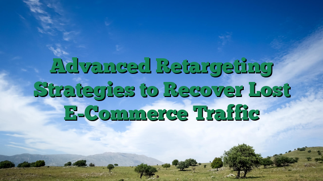 Advanced Retargeting Strategies to Recover Lost E-Commerce Traffic