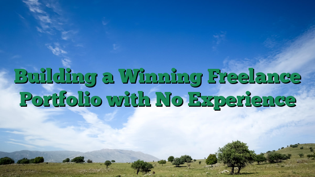 Building a Winning Freelance Portfolio with No Experience