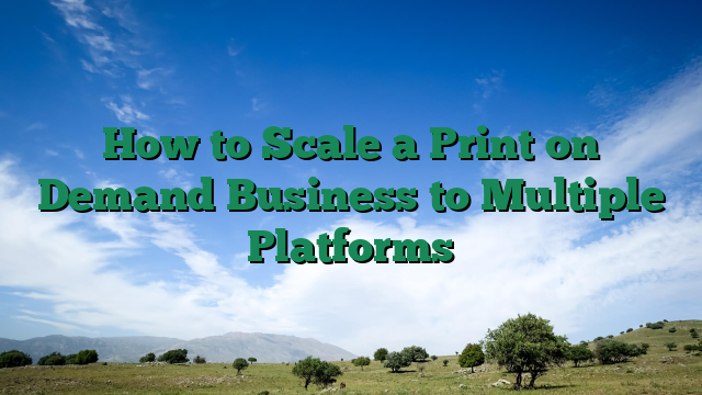 How to Scale a Print on Demand Business to Multiple Platforms