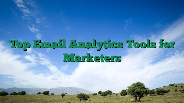 Top Email Analytics Tools for Marketers