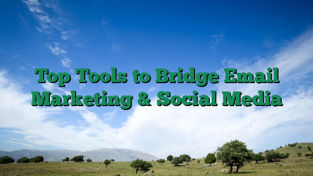 Top Tools to Bridge Email Marketing & Social Media