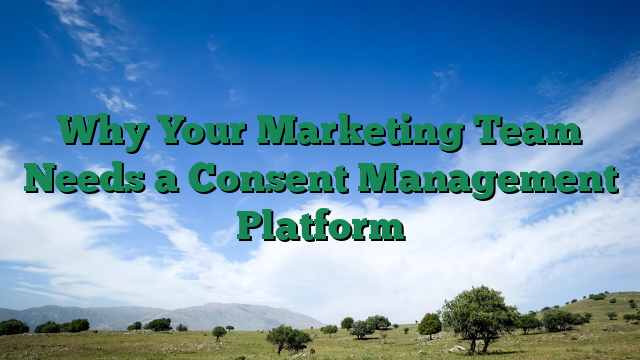 Why Your Marketing Team Needs a Consent Management Platform