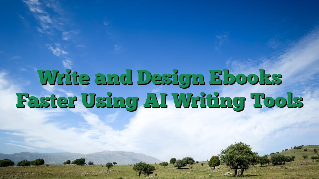 Write and Design Ebooks Faster Using AI Writing Tools